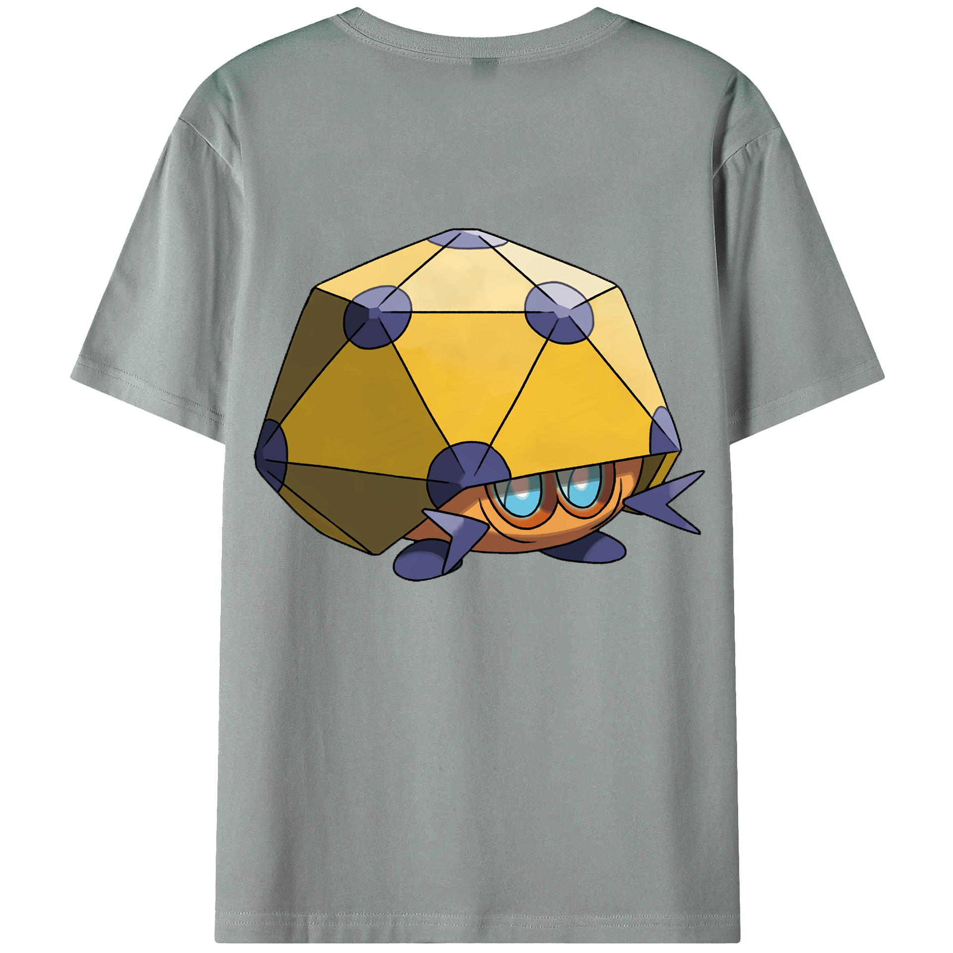 （画像用） ポケットモンスター Pokémon 綿100％ メンズ半袖Tシャツ（バックプリント） 通気性